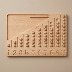 Numbers to 10 Board and 60 Wooden Balls